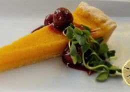 Lemon Ginger Turmeric Tart with a Shortbread Crust
