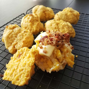 Sweet Potato Biscuit Breakfast Sandwiches