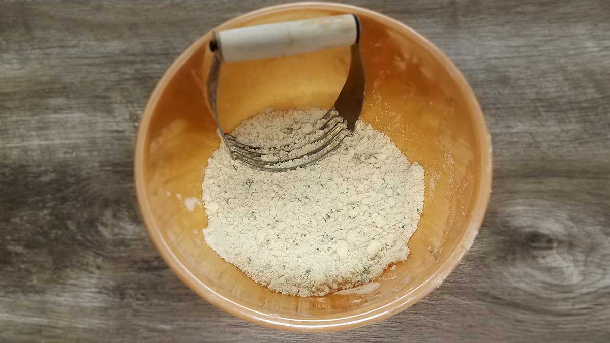 Mixing Handmade Shrotbread