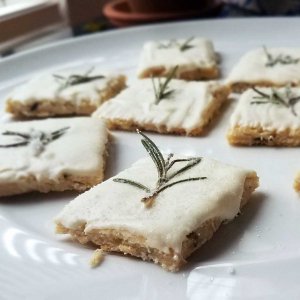 White Chocolate Rosemary Shortbread recipe