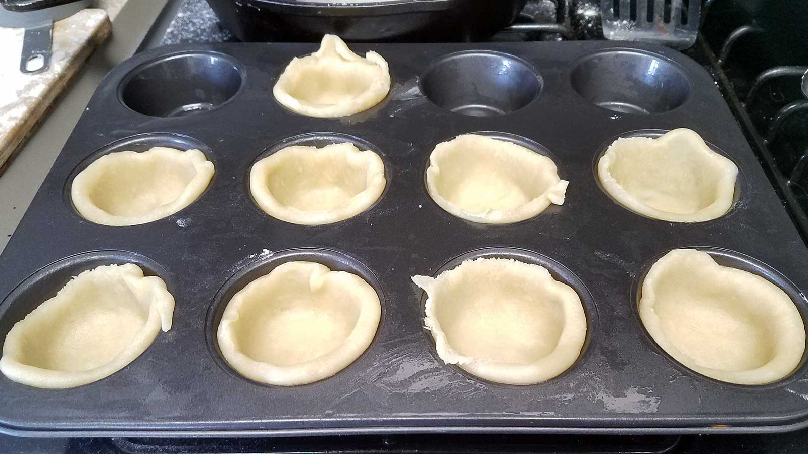 Hot water pastry crust for pork pies