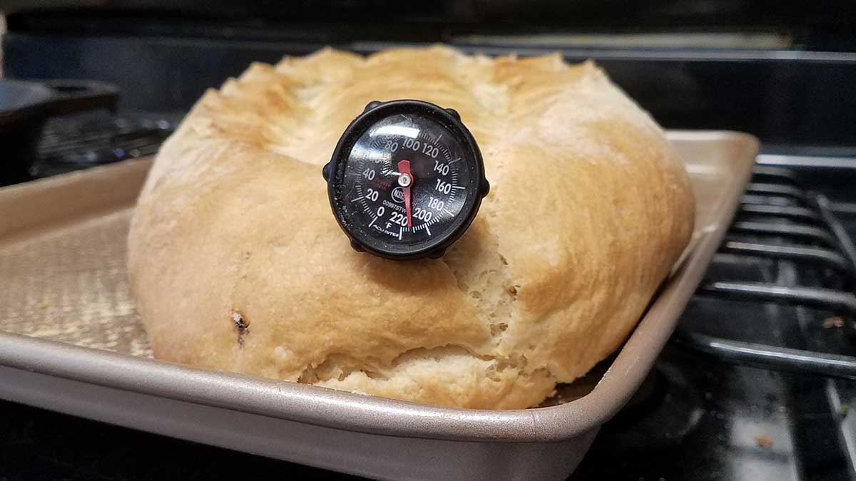 Cuban bread is baked at 208 degrees F.