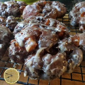 Maple Glazed Apple Fritters recipe