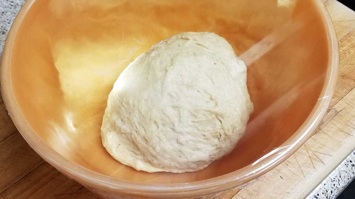Dough for apple fritters.