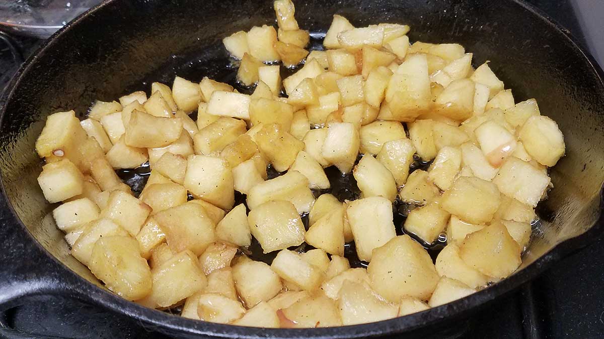 Filling for apple fritters.