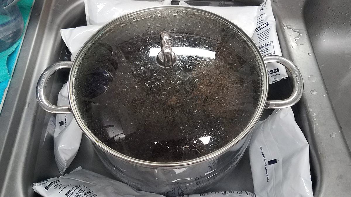 Cooling Heather Ale Wort