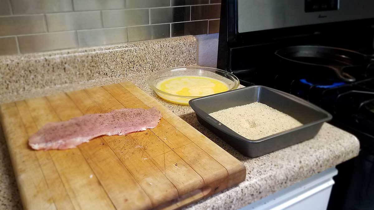 Prepare the breading station