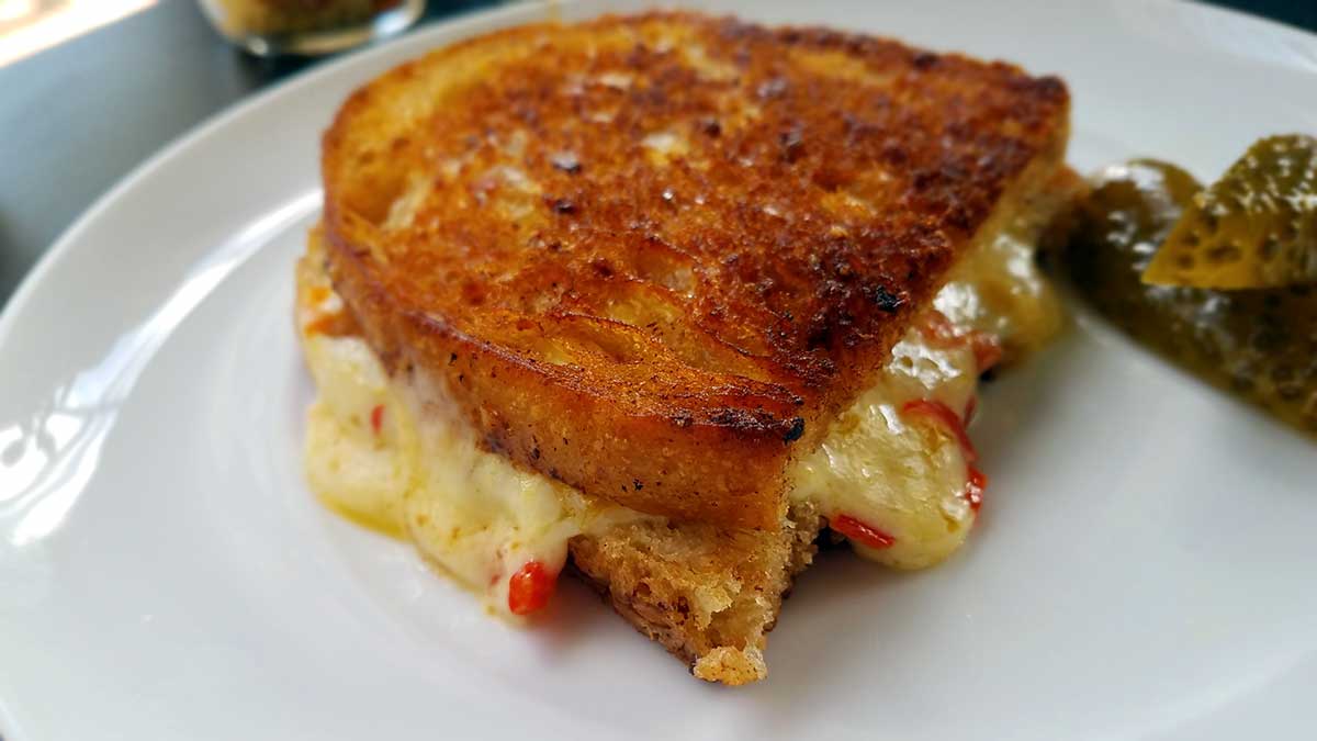 Pickled Pimento Grilled Cheese Sandwich