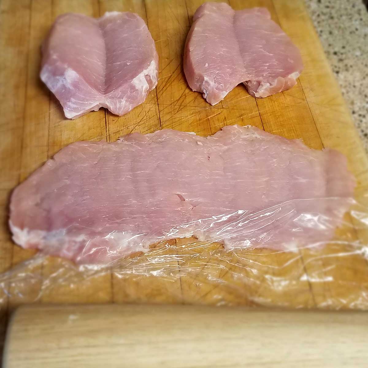 Pounding the schnitzels