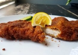 Wienerschnitzel made with pork cutlet is schweine-schnitzel.